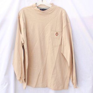 Tan Long Sleeved Shirt w/Pocket